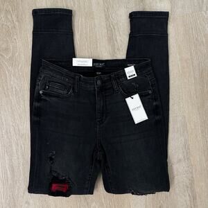 NWT! Judy Blue Mid Rise Skinny Fit Black Jeans 5/27
